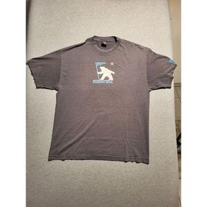 Vtg Ezekiel‎ Polar Bear Men's XL T Shirt Gray - Surf Skate Grunge OP Y2K 90s